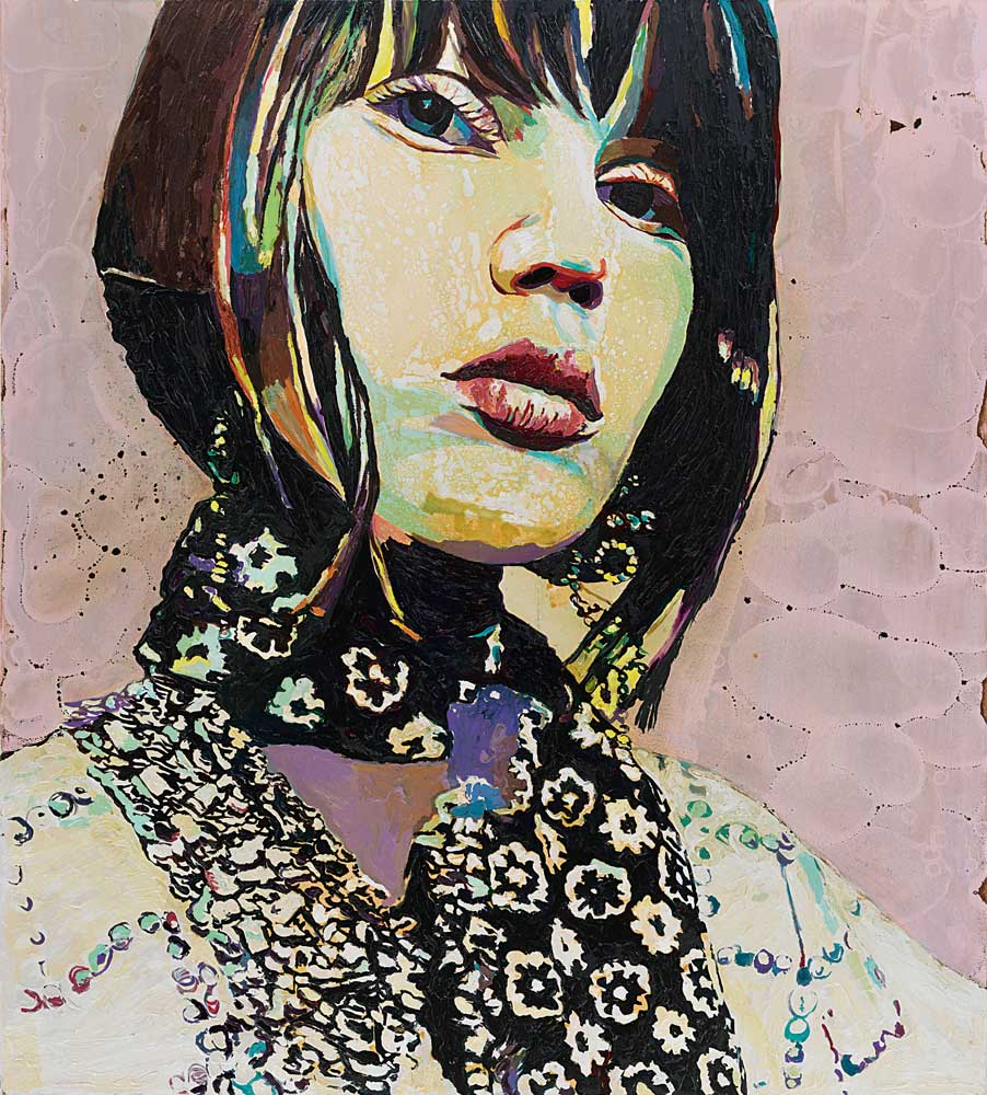 Cornelia-Schleime-Die-Herrin-II-2009-Acryl-Schellack-Asphaltlack-Teer-auf-Leinwand Cornelia-Schleime-Die-Herrin-II-2009-Acryl-Schellack-Asphaltlack-Teer-auf-Leinwand